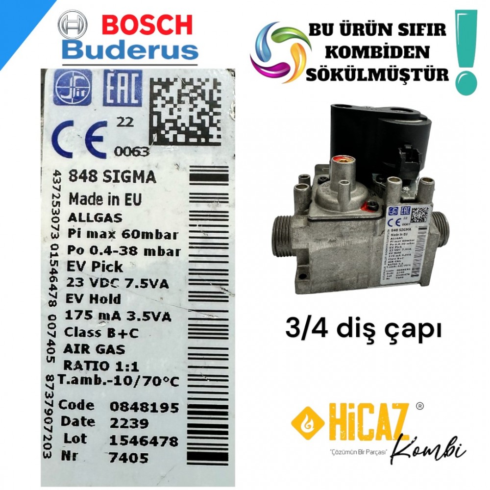 BOSCH BUDERUS 24W GAZ VALFİ SIGMA